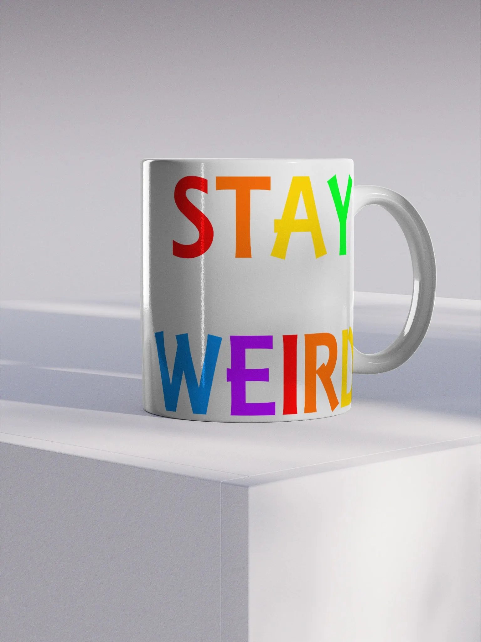 Stay Weird Rainbow - Glossy Mug product image (4)