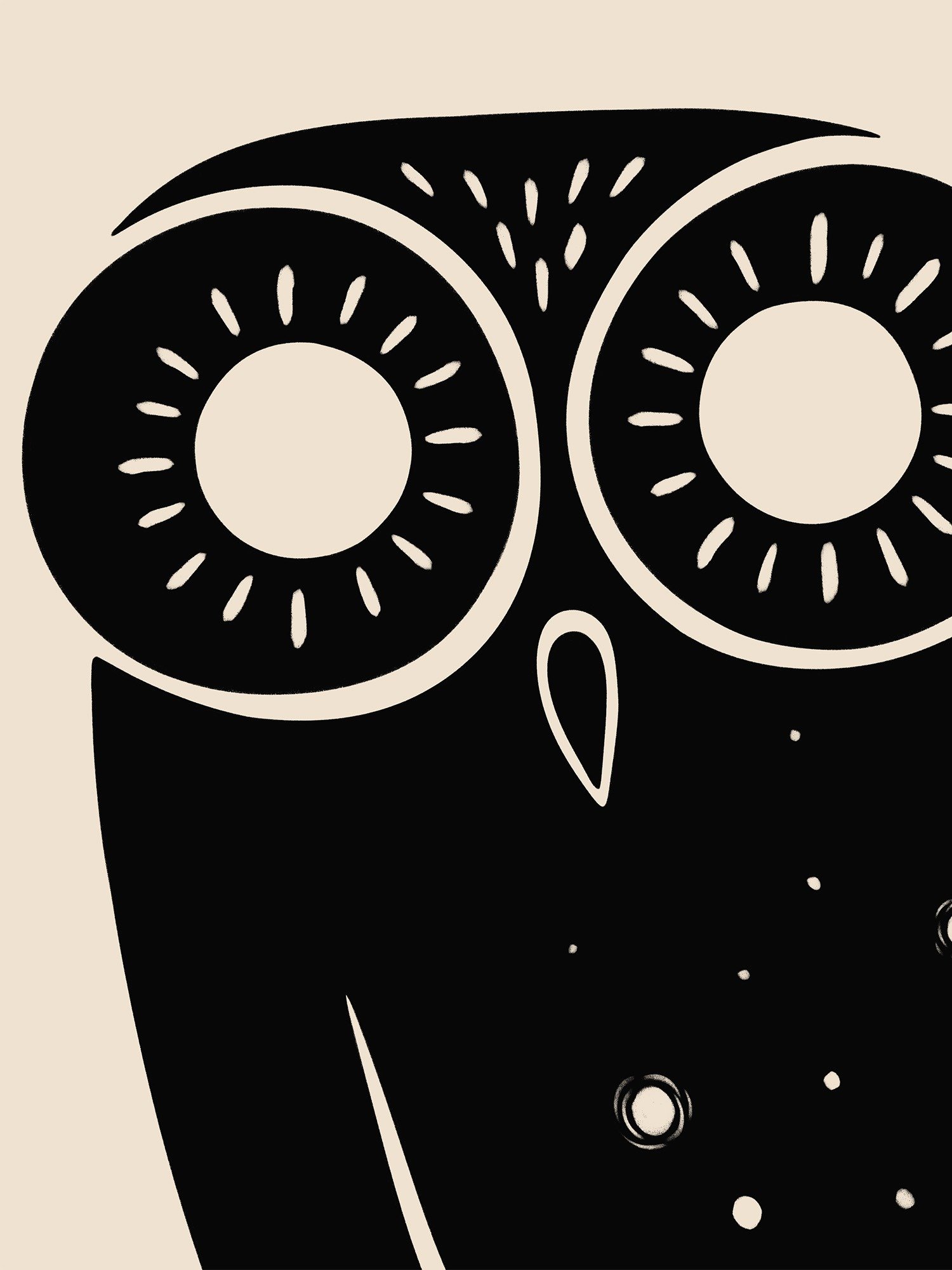 Copy of Owl of Athena Bird Art Print No.2 product image (2)