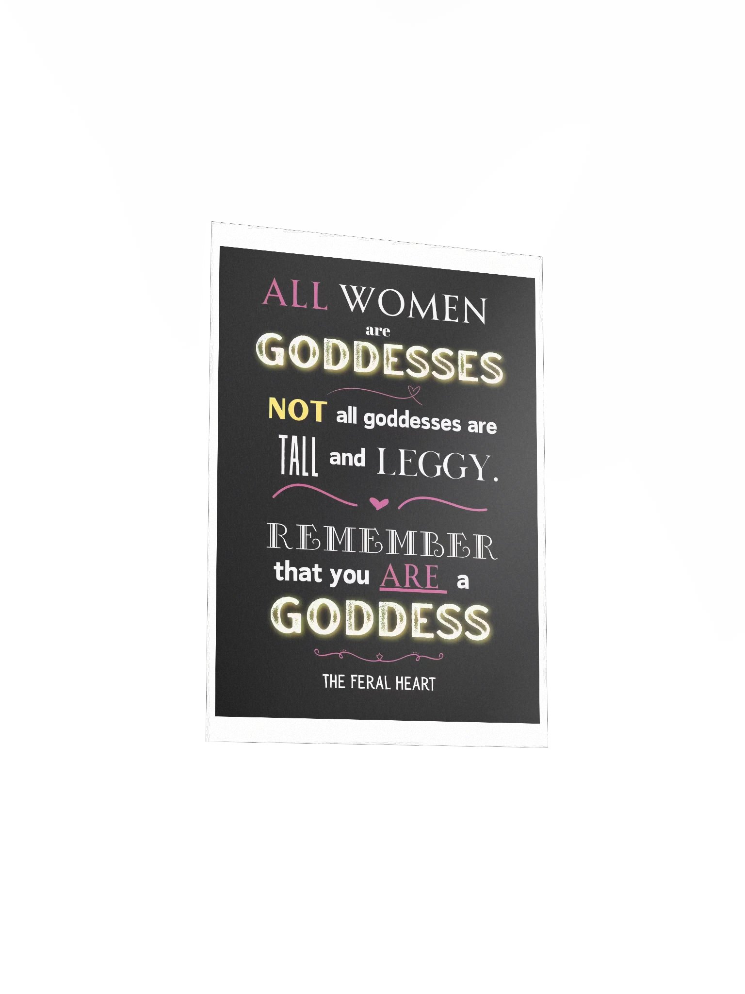 "All Women Are Goddesses" Quote Poster product image (13)