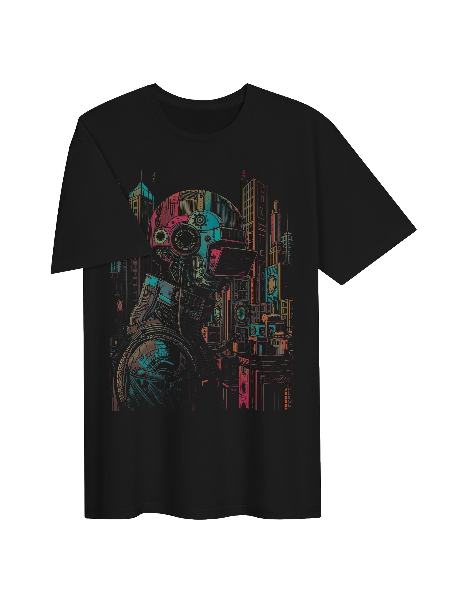 Future Metropolis Mech T-Shirt product image (6)