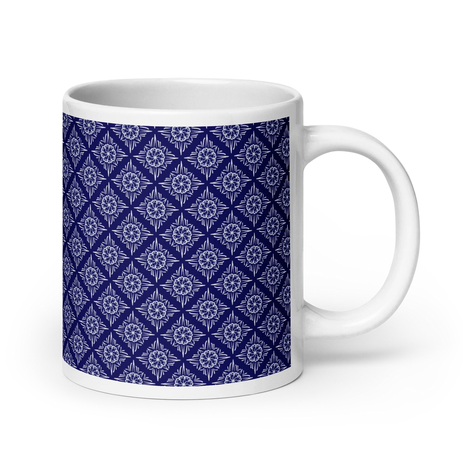 Blue and White 20 oz Mug product image (7)
