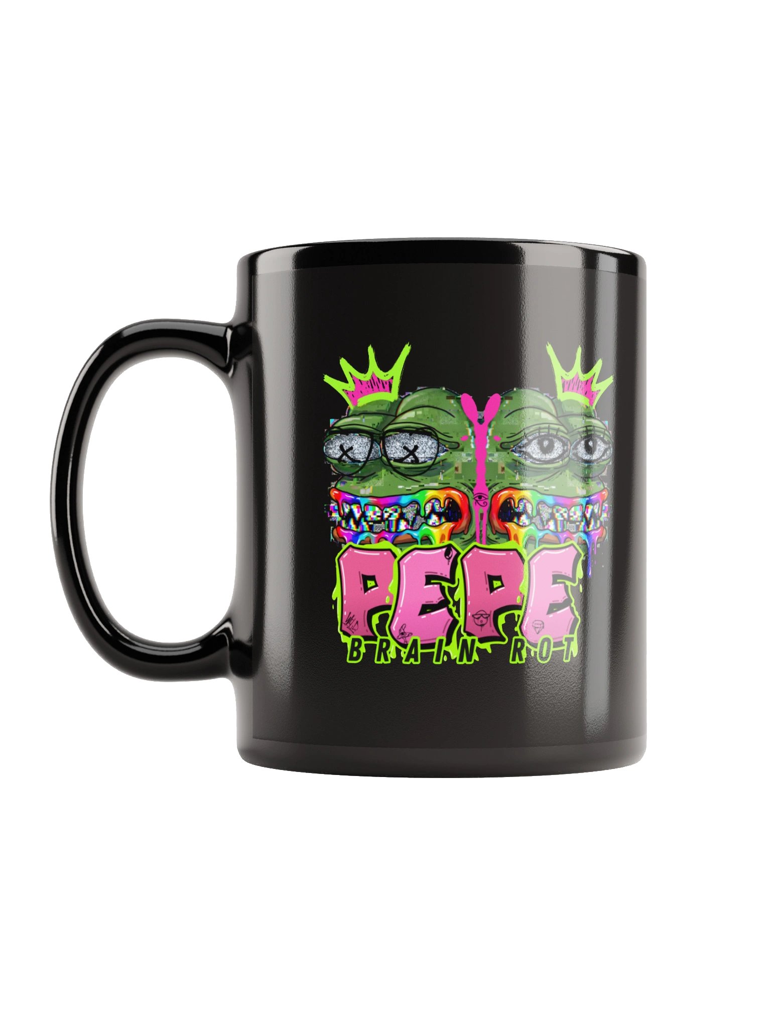 Pepe Brain Rot Crown Mug product image (1)
