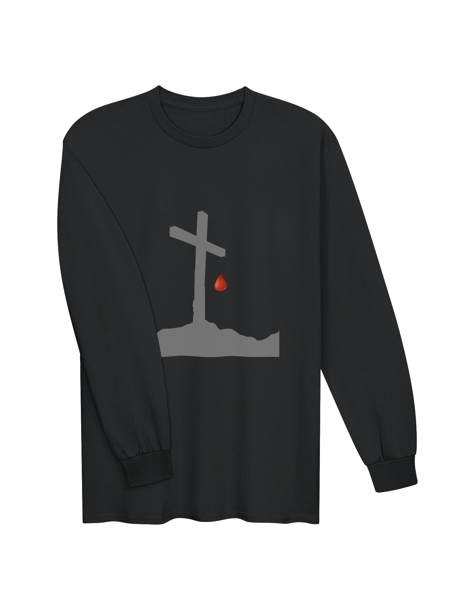 The Ultimate Sacrifice Cross Men's Long Sleeve Tee product image (3)