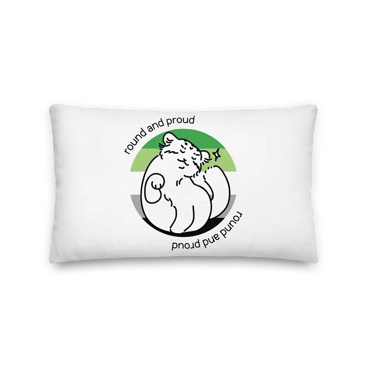 Round and Proud Manul Aromantic Version - Pillow product image (2)