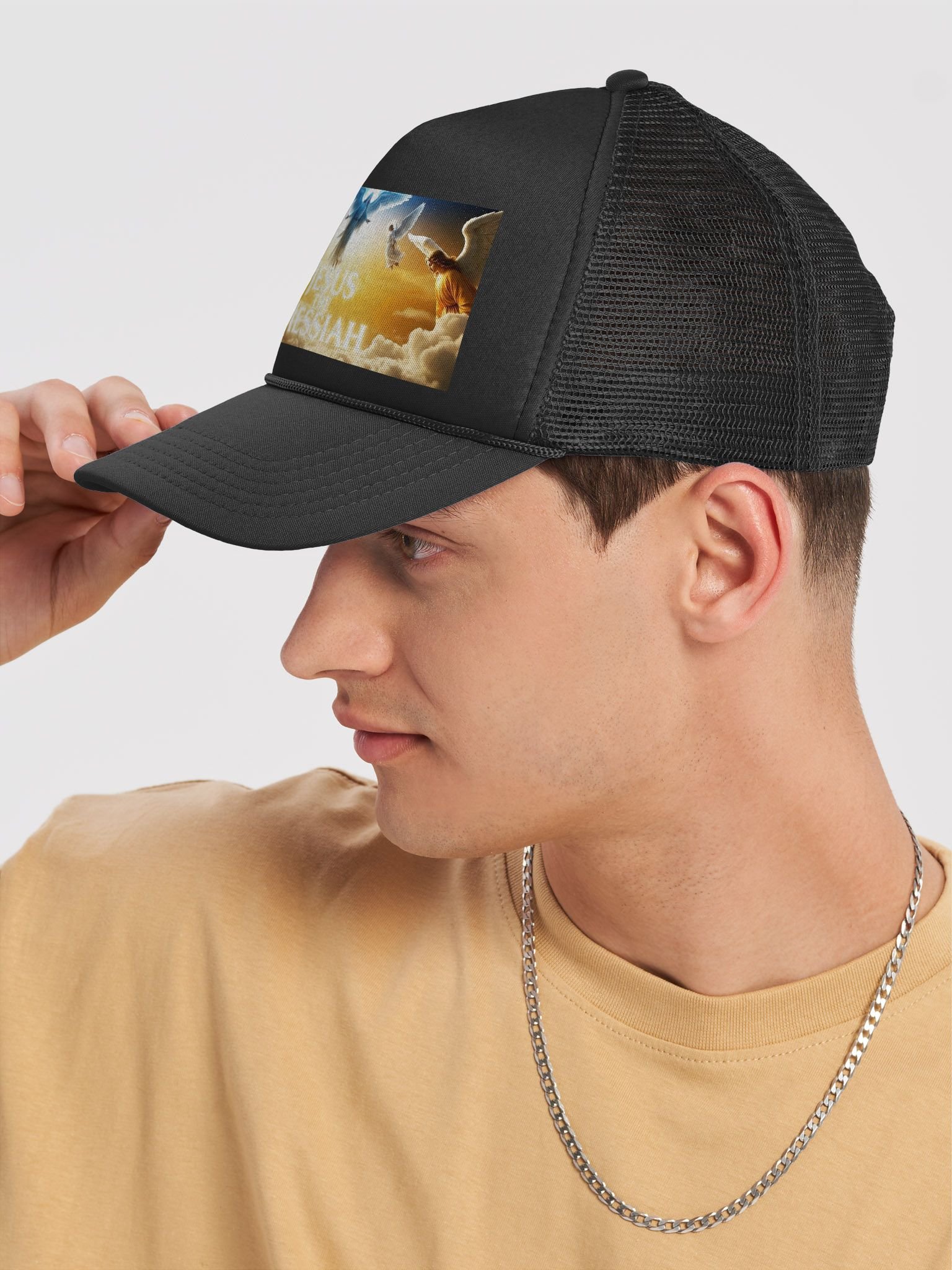 Jesus The Messiah | Heaven's Glory Trucker Hat product image (7)