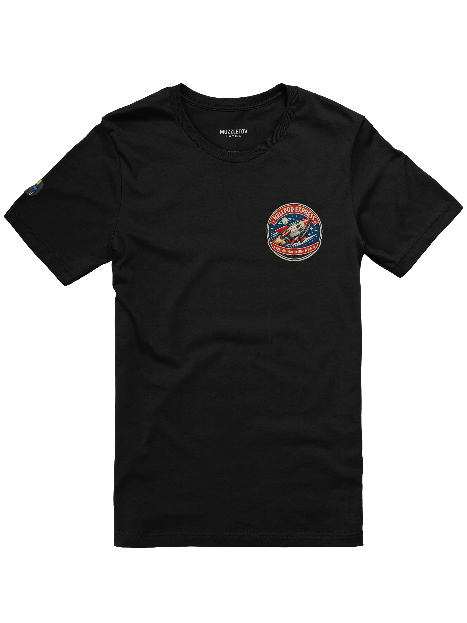 Hellpod Express – Orbital Delivery Service | Retro Sci-Fi Helldivers Inspired Tee product image (2)