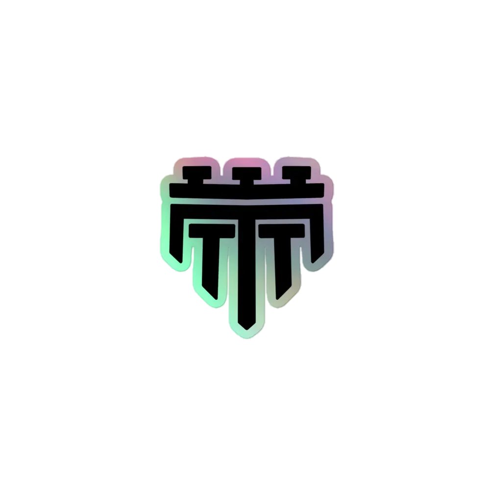 TTT Logo Holographic Sticker (multiple sizes) product image (1)