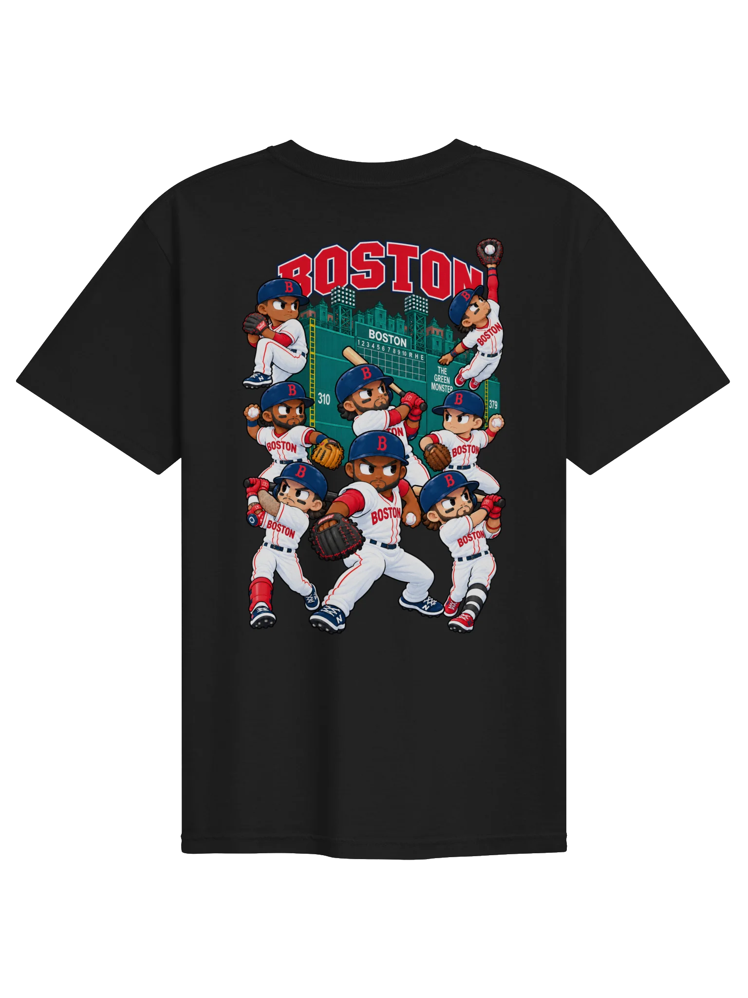 Boston Baseball 2026 Animated Player Back Print T-Shirt product image (2)