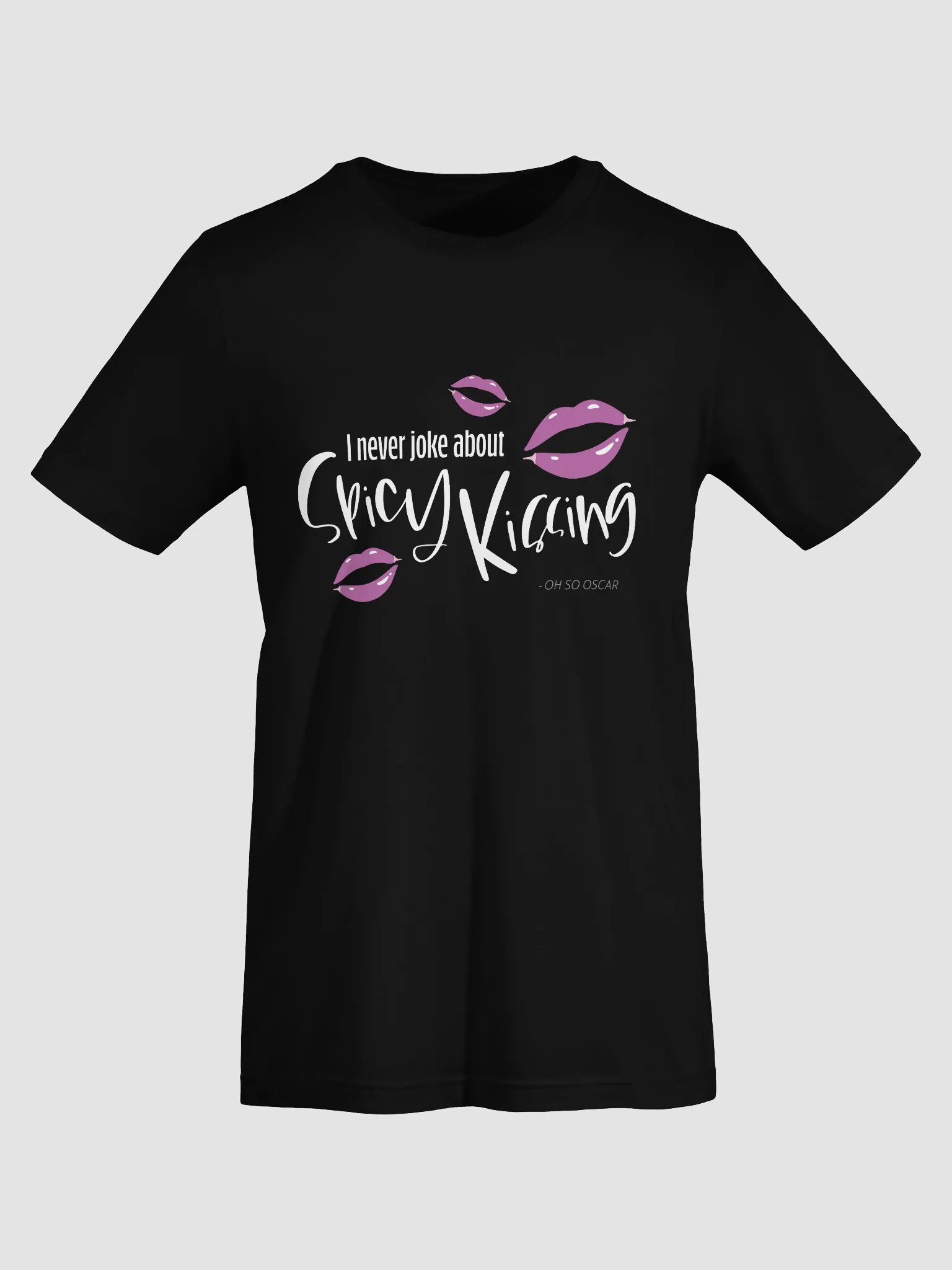 I Never Joke About Spicy Kissing Short Sleeved T-Shirt (Dark Colours) product image (7)