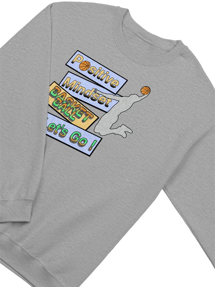 Positive Mindset Basketball Let's Go! Crewneck Sweatshirt product image (14)