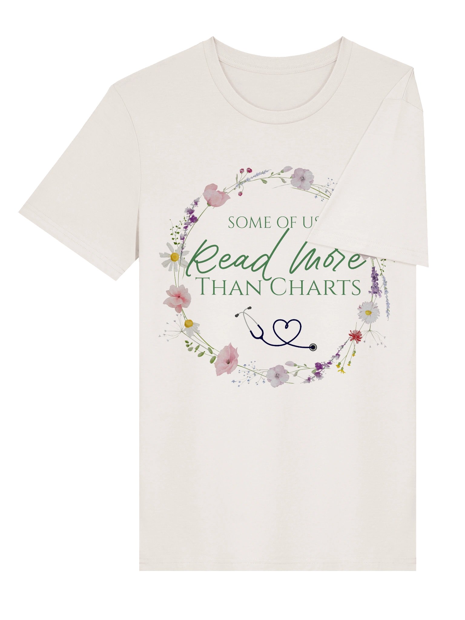 Some Of Us Read More Than Charts Organic Tee - product image (4)