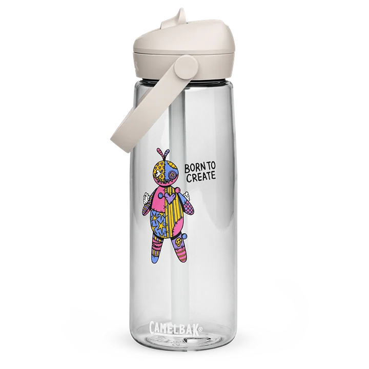 Voodoo Doll Flip Straw Water Bottle product image (1)