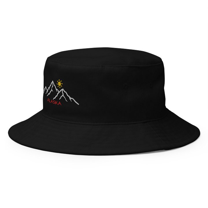 SUPER SWEET EMBROIDERED ALASKA MOUNTAINS BUCKET HAT product image (3)