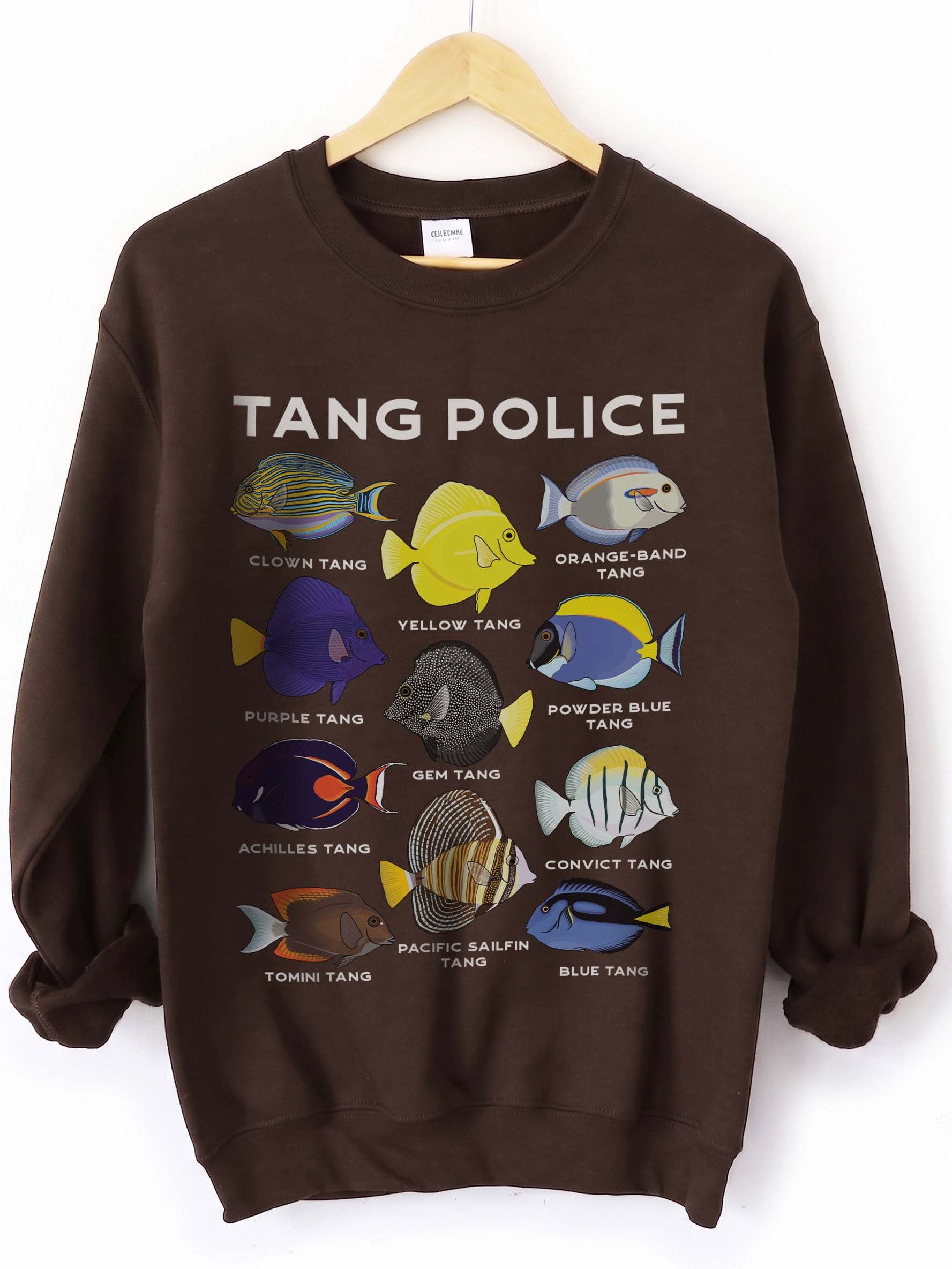 Tang Police(Front Print) sweatshirt for Reef Aquarium Lovers product image (1)