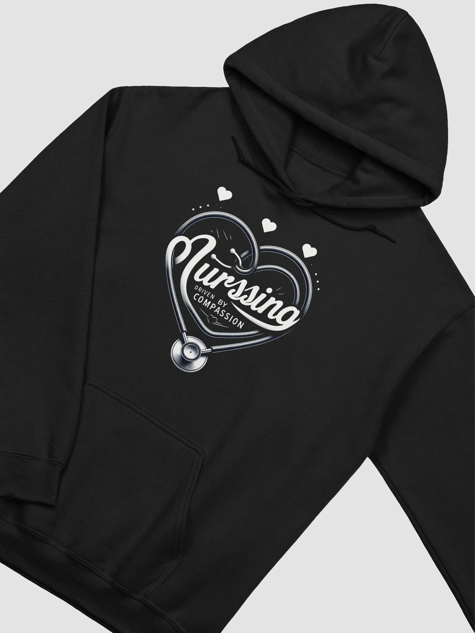 Compassionate Stethoscope Nursing Heart Hoodie product image (13)