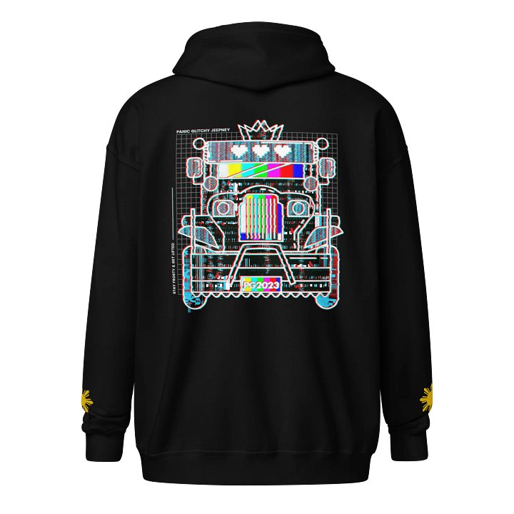 Panic Glitchy Jeepney Zip Hoodie product image (1)