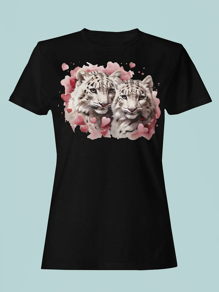 Snow Leopard Serenity Women's Fitted Tee product image (1)