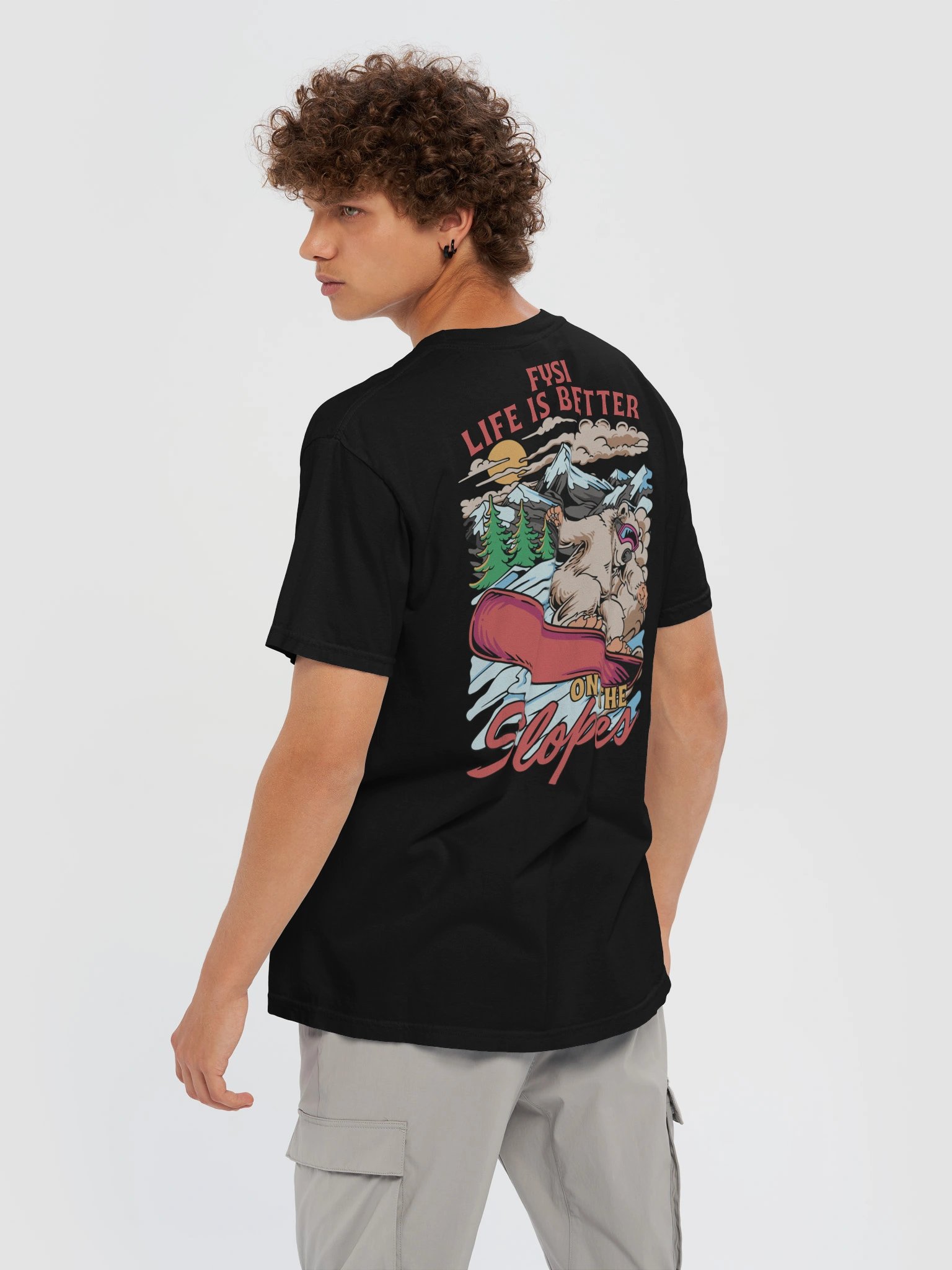 On the slopes organic Tee product image (4)