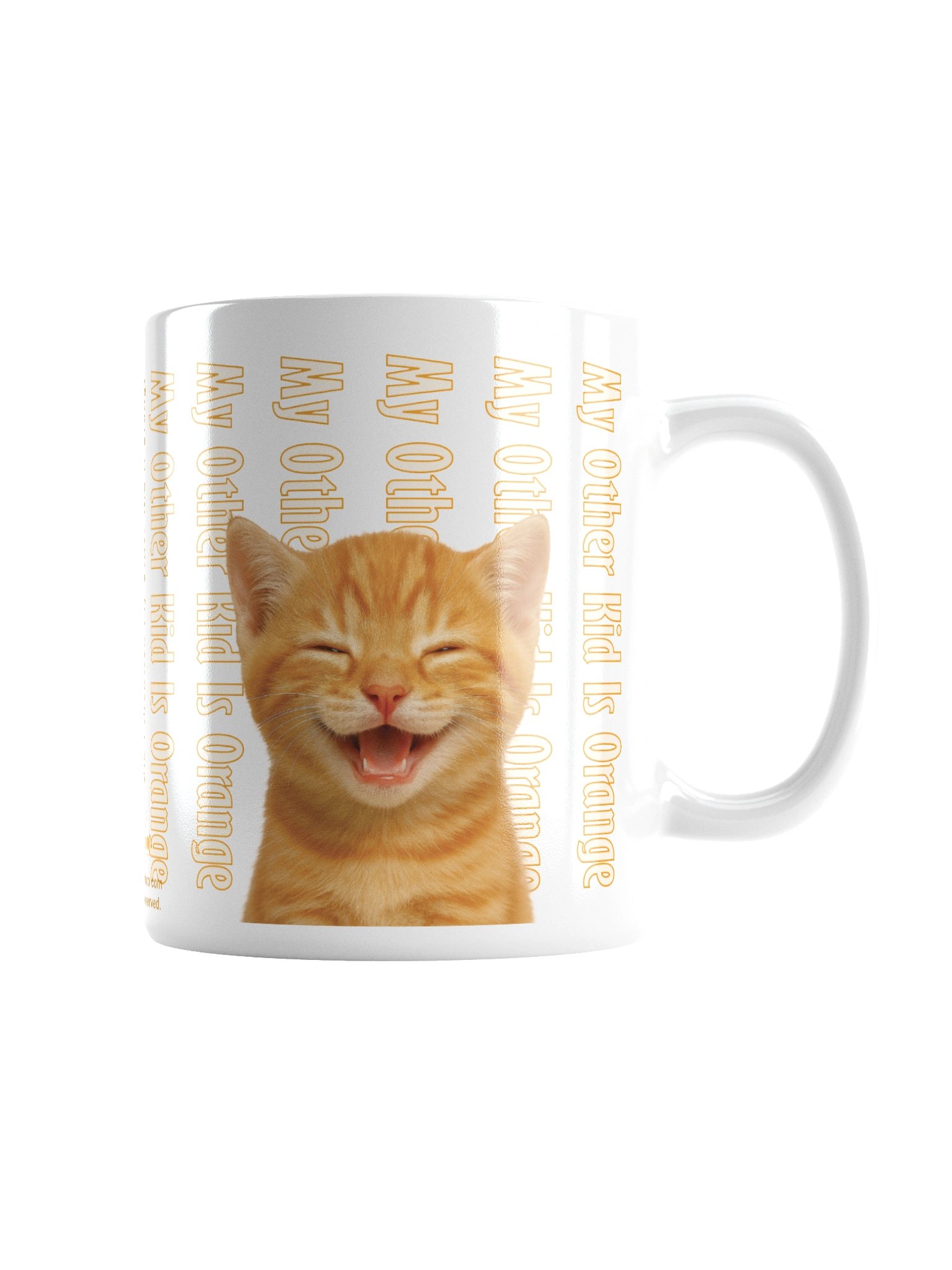 Mug: "My Other Kid Is Orange Did I Mention My Other Kid Is Orange?" with Beautiful Orange Tabby cat image product image (2)