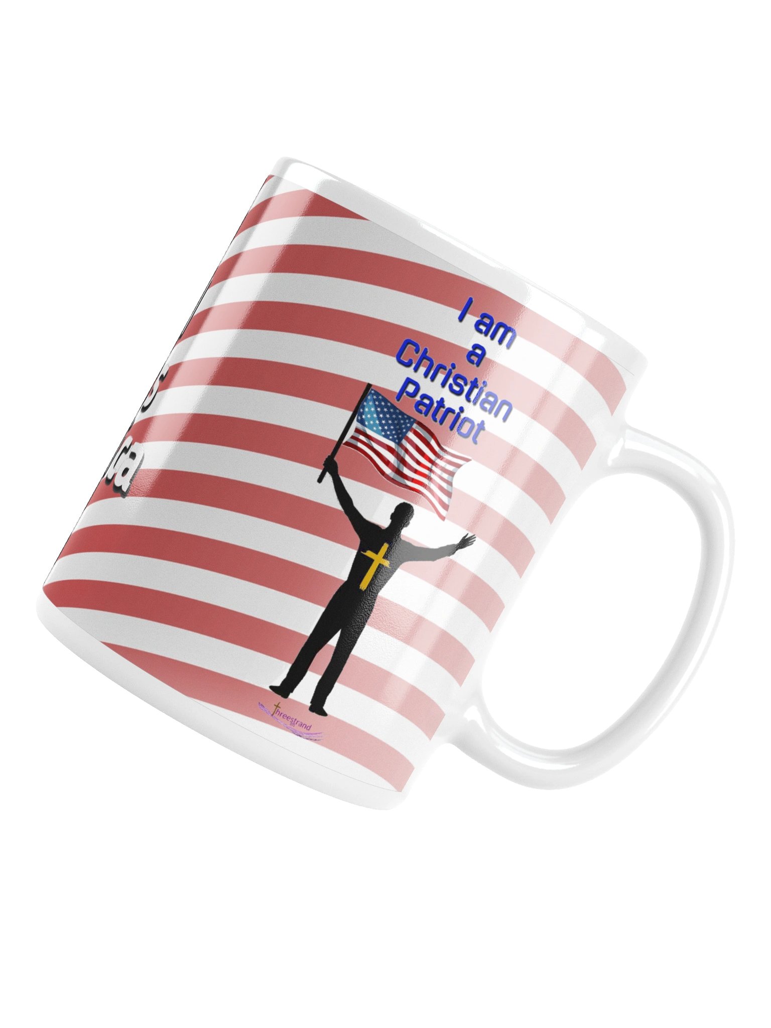 God Bless America — Christian Patriot Flag Mug -Male product image (6)