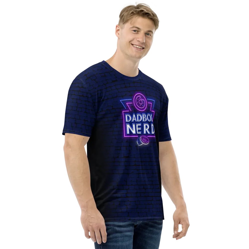 DBN Neon Sign on Blue Bricks - All-Over T-Shirt | #MadeByMELO product image (4)