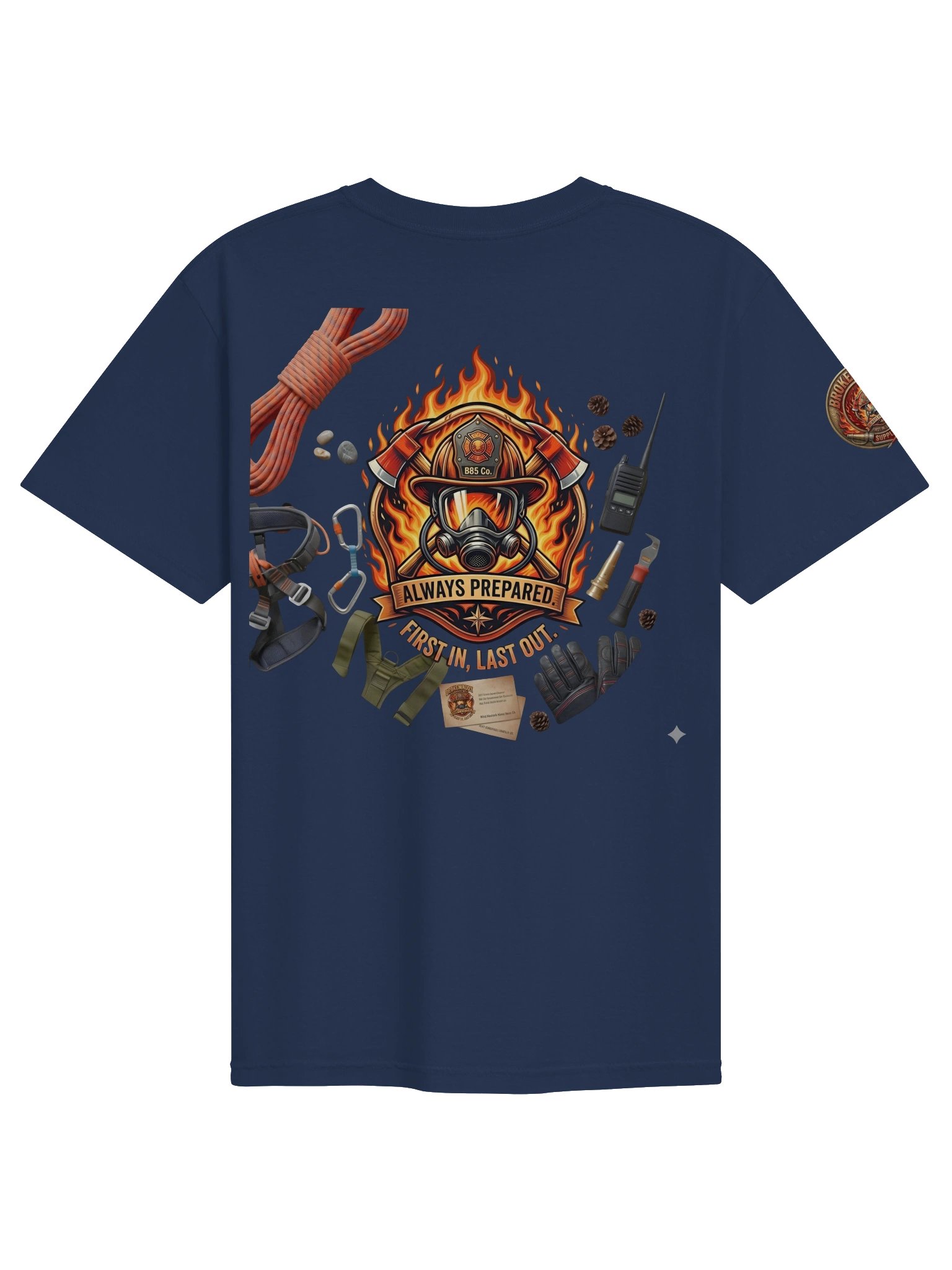 Firefighter Shirt — Firefighter’s Oath Always Prepared Fire Department Tee | Flat Out Broken™ product image (6)