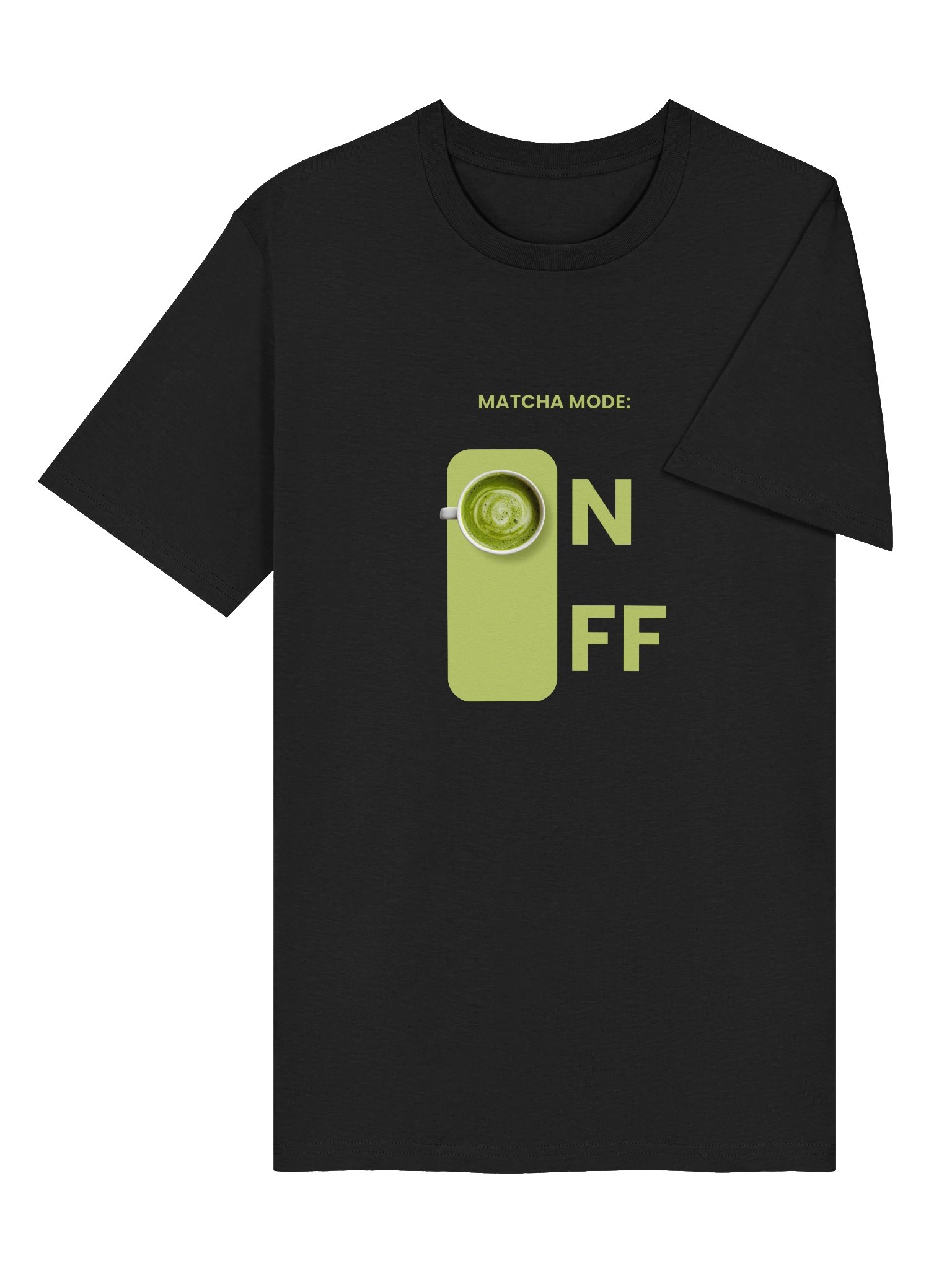 MATCHA MODE ON Graphic Women T-Shirt - Minimalist Green Tea Tee product image (10)