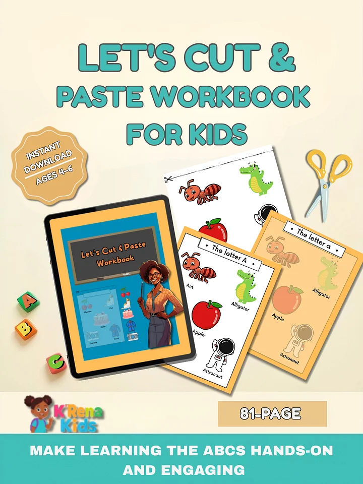Let's Cut & Paste Workbook product image (1)