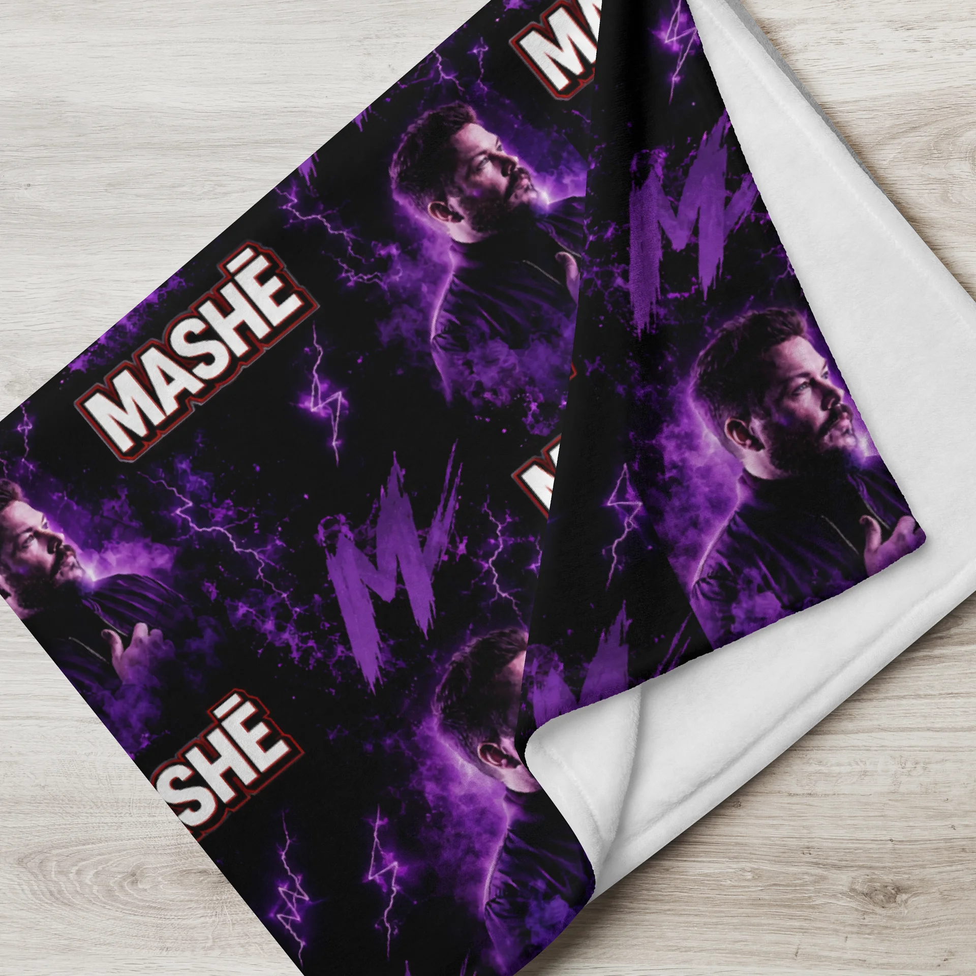 MASHĒ Purple Pattern Throw Blanket product image (7)