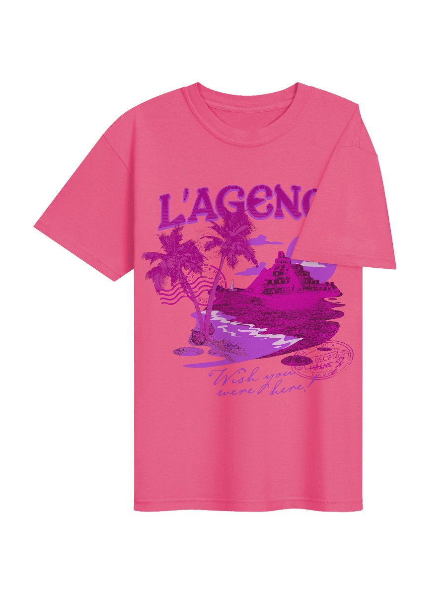 Wish You Were Here! Heavy T-Shirt - Pink product image (4)