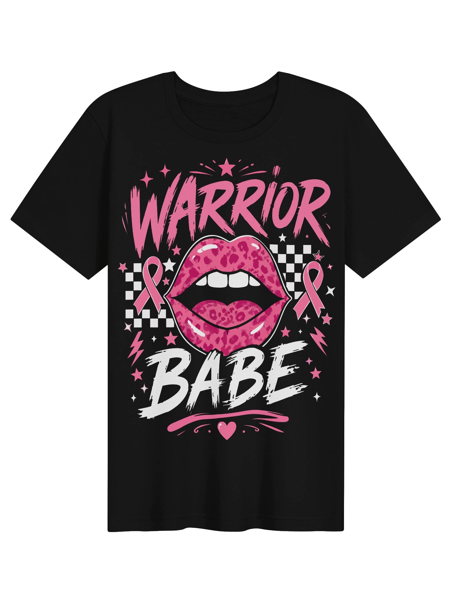 Warrior Babe Pink Ribbon Glam Tee product image (7)
