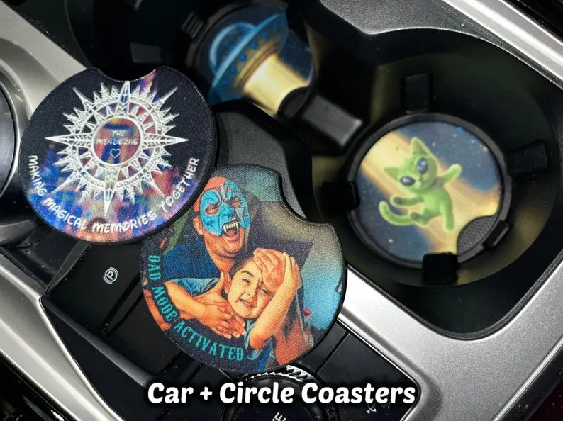 Custom Coaster Car and Circle product image (2)