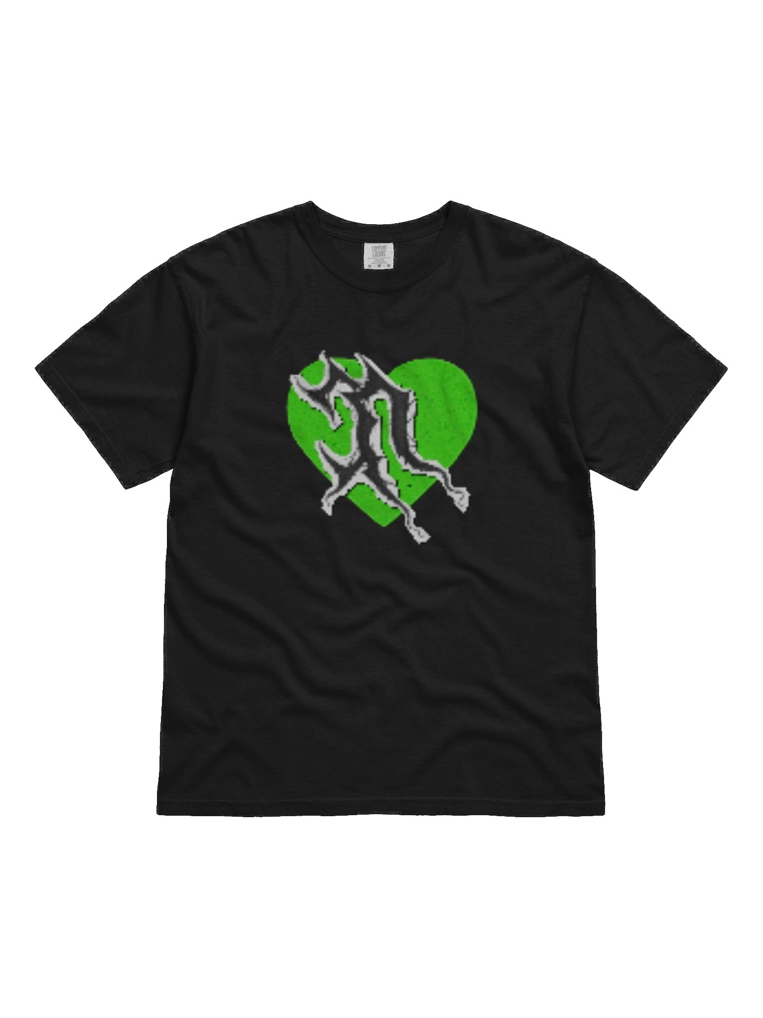 Mystical Necro Heart Green Heart T-Shirt product image (1)