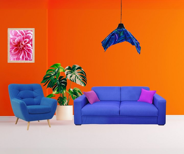 Swirling Blue Pendant Light product image (2)
