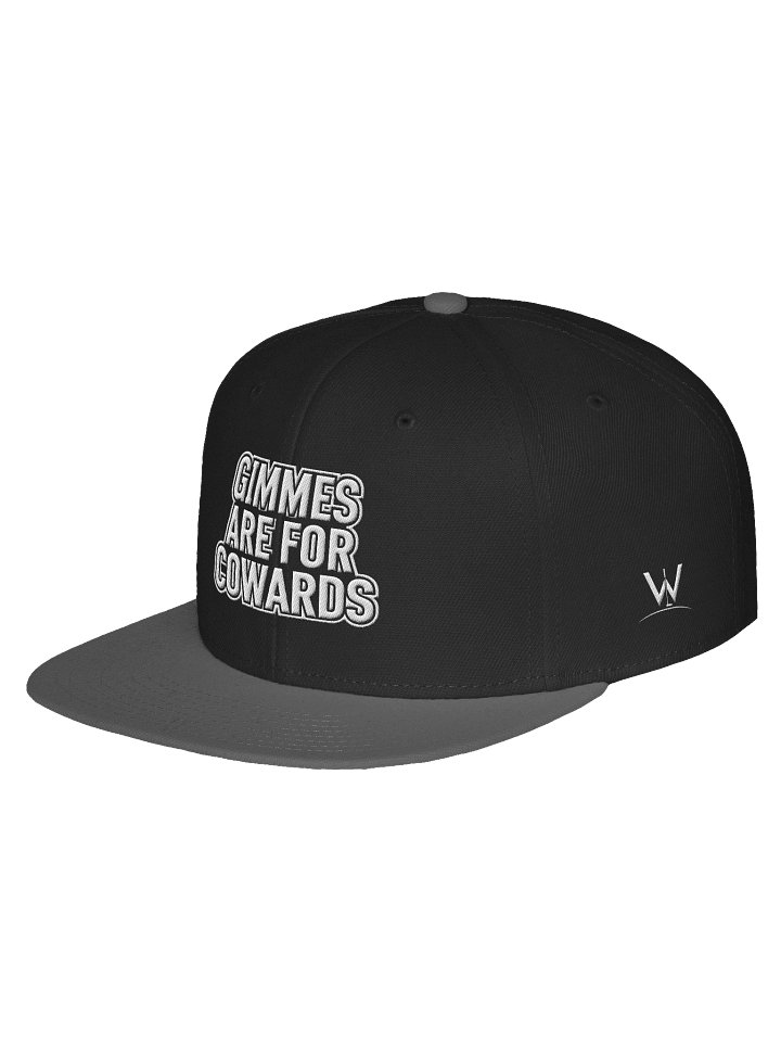 Gimmes Are For COWARDS — Flat Bill Cap product image (2)