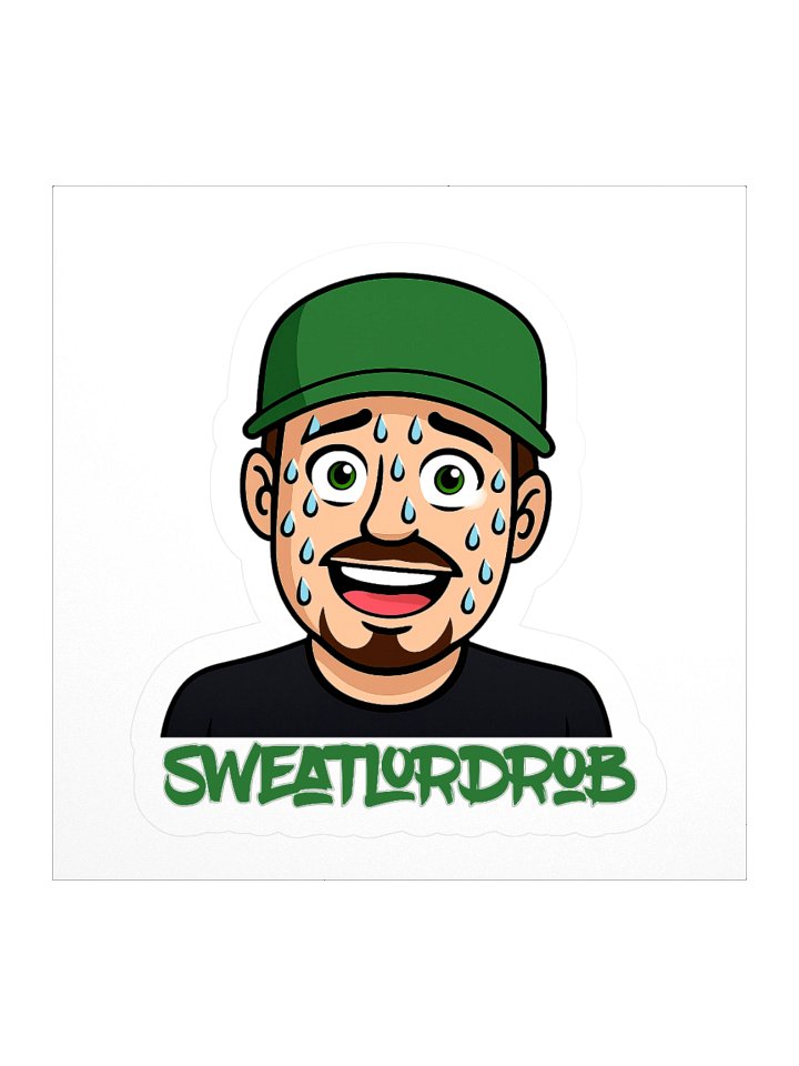 SweatLordRob Face and Logo Sticker product image (1)
