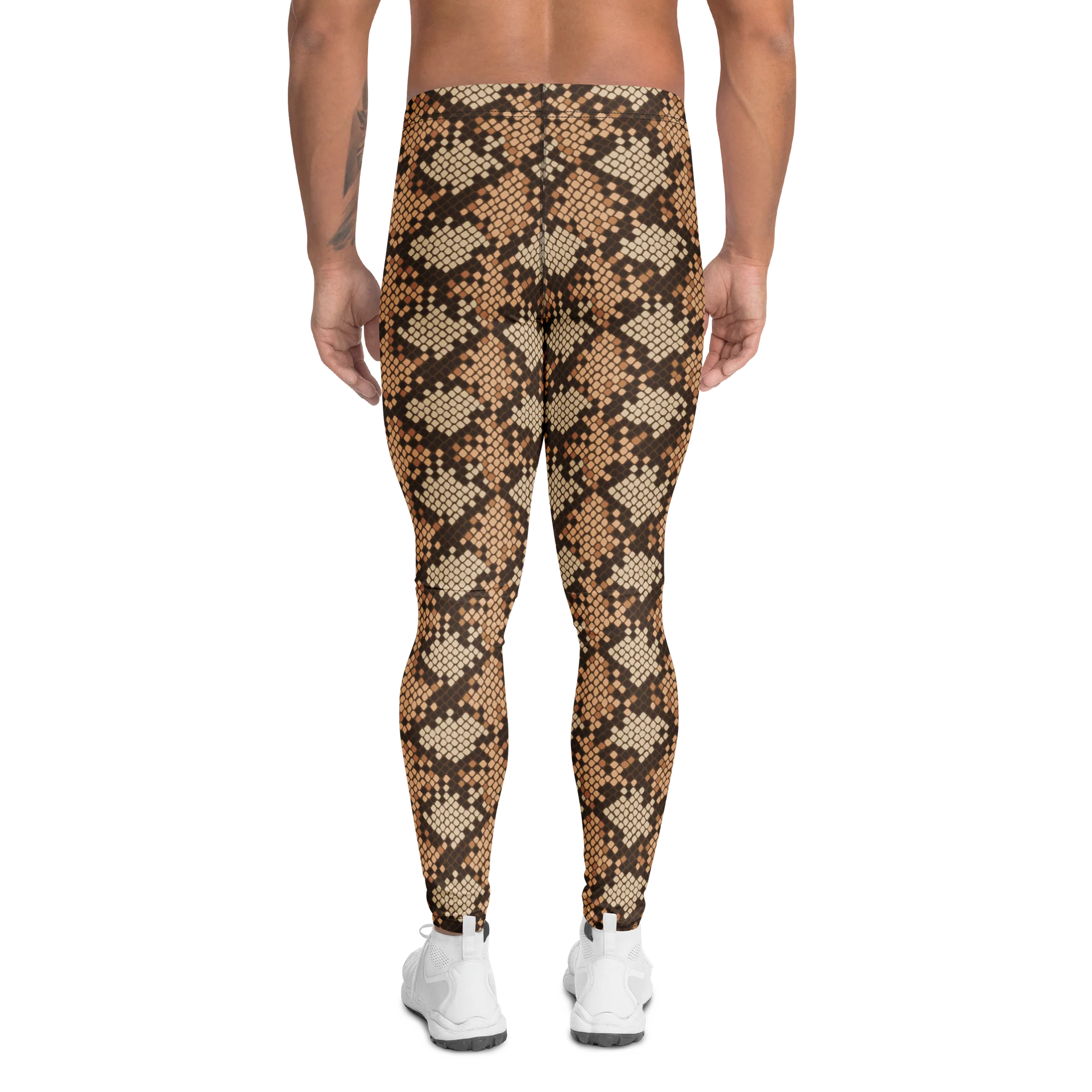 Comfortable Men's Leggings with Bold Snake Print product image (2)