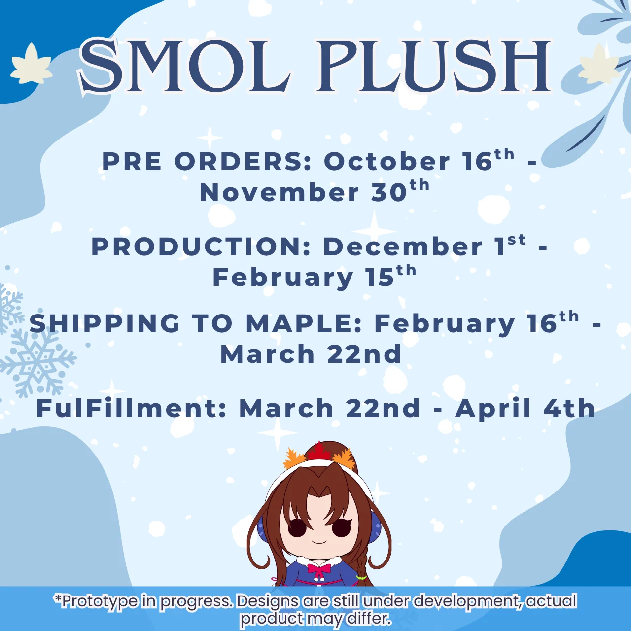 SMOL Maple Plush - PRE ORDER product image (3)