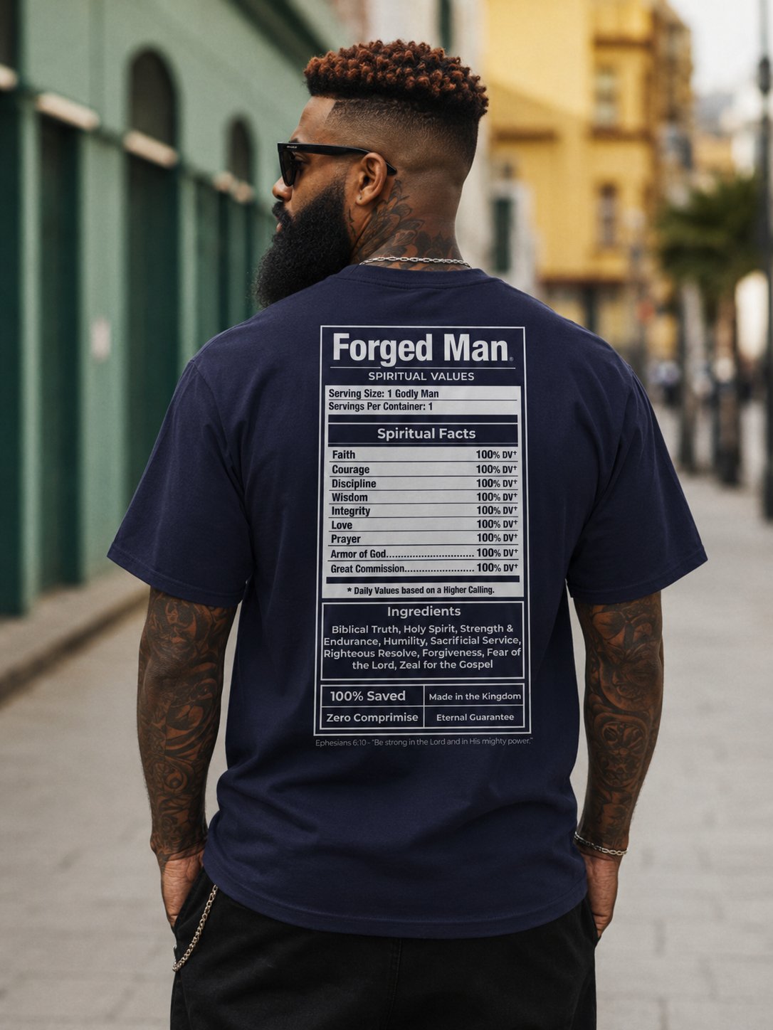 The Spiritual Facts Essential Tee - Navy product image (2)