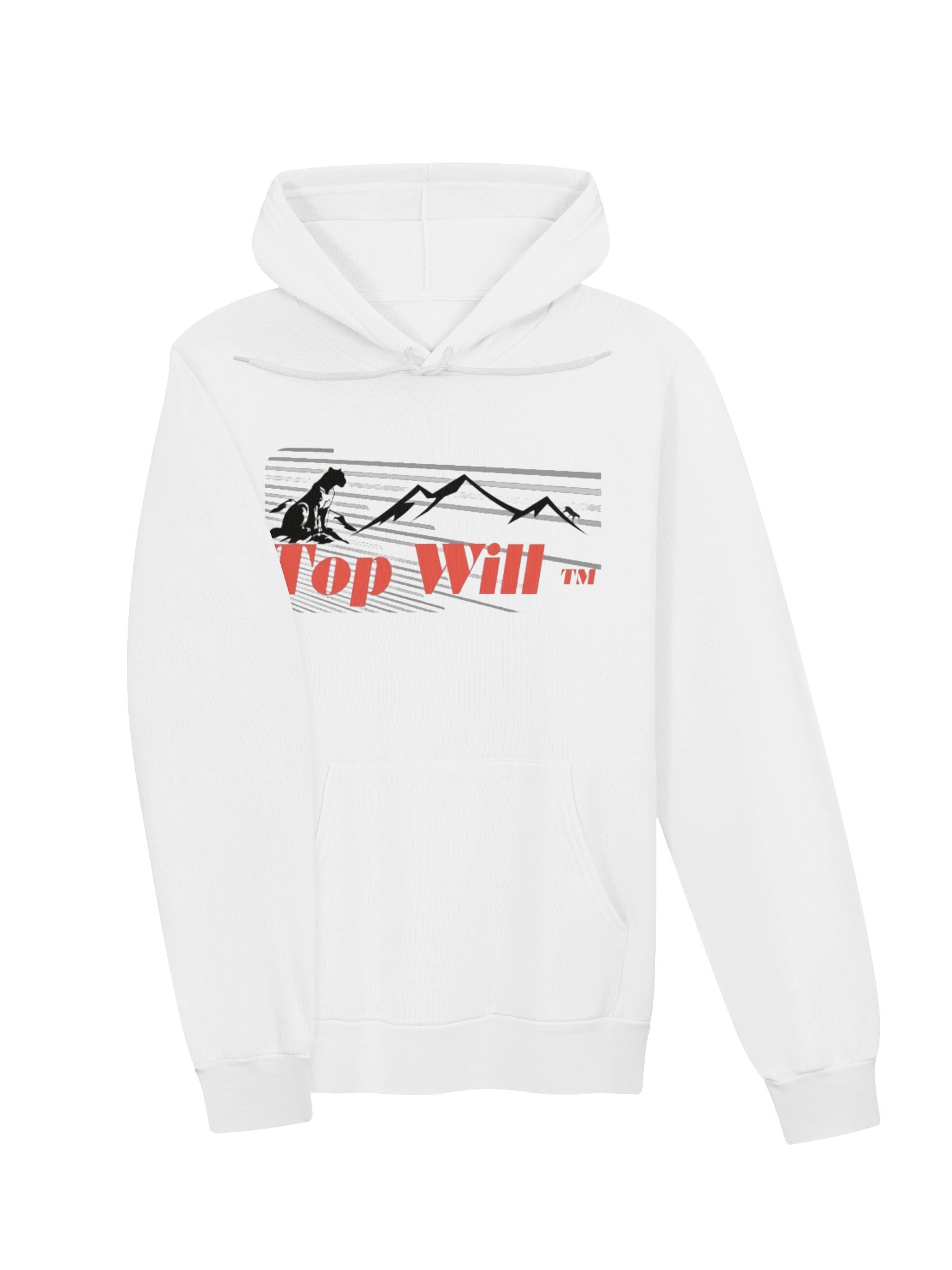 Top Will ™ White & Red Spectrum Hoodie product image (3)