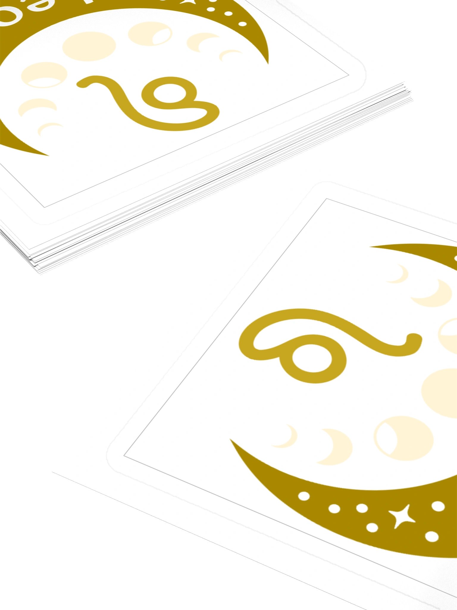 Leo Zodiac Sticker — Warm Gold Celestial Design product image (4)