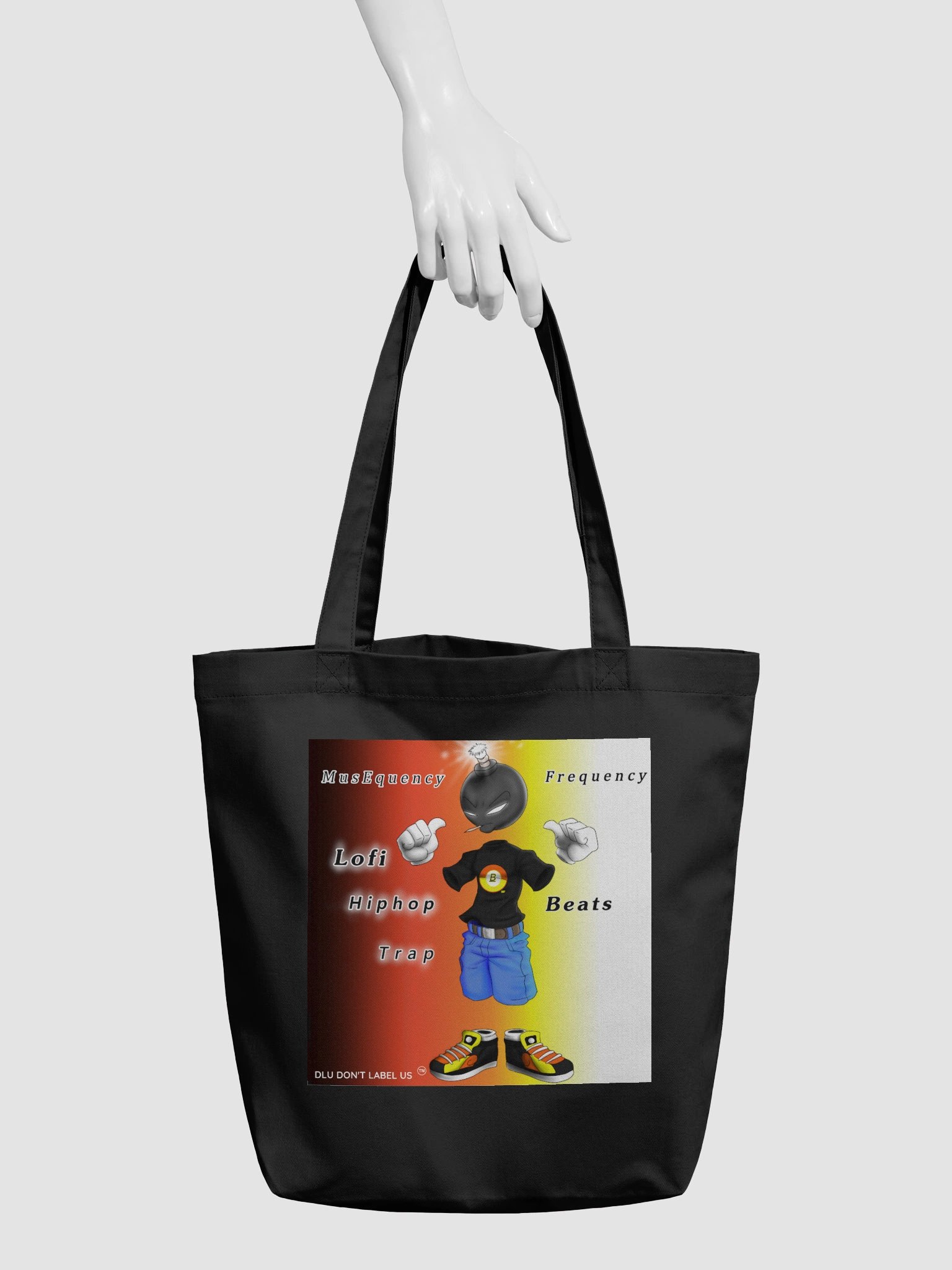 DLU DON’T LABEL US® MusEquency Cartoon Tote Bag product image (3)