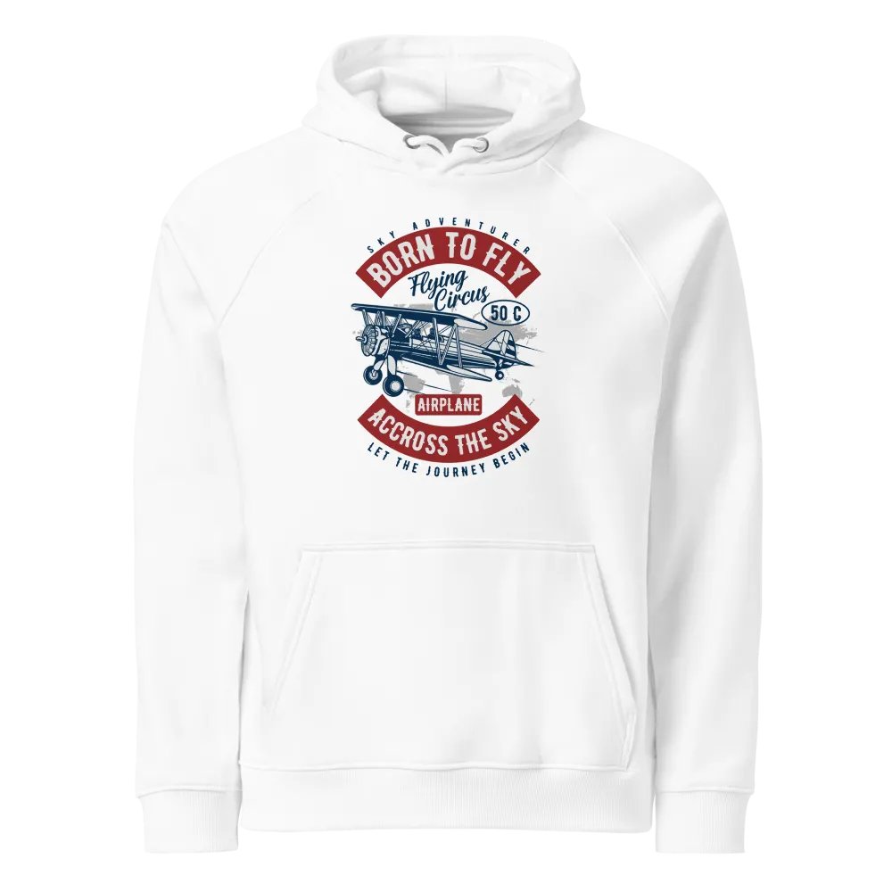 Skyward Soar Vintage Biplane Hoodie product image (1)