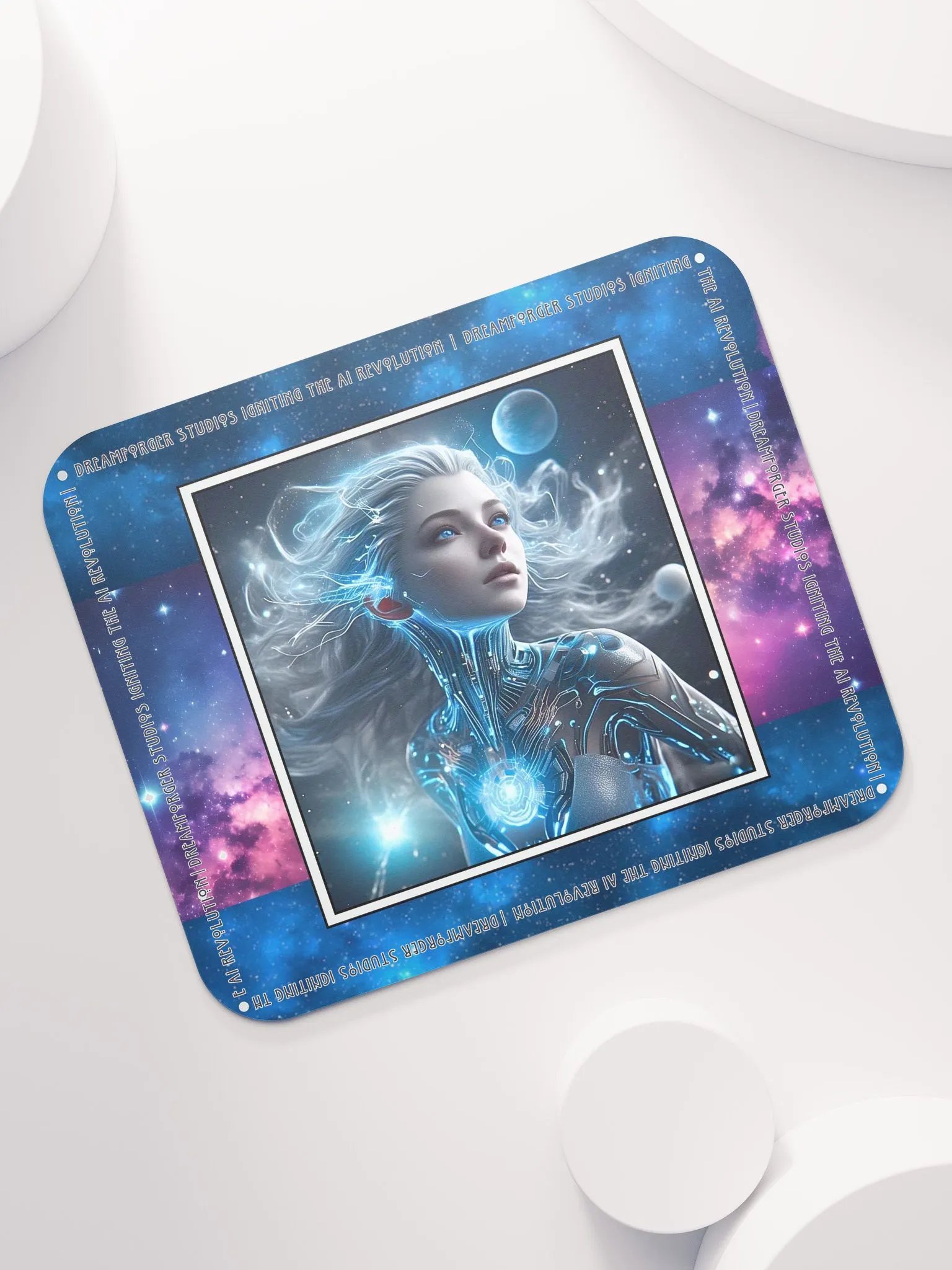 Electric Divinity: Celestial Circuitry Mouse Pad product image (7)