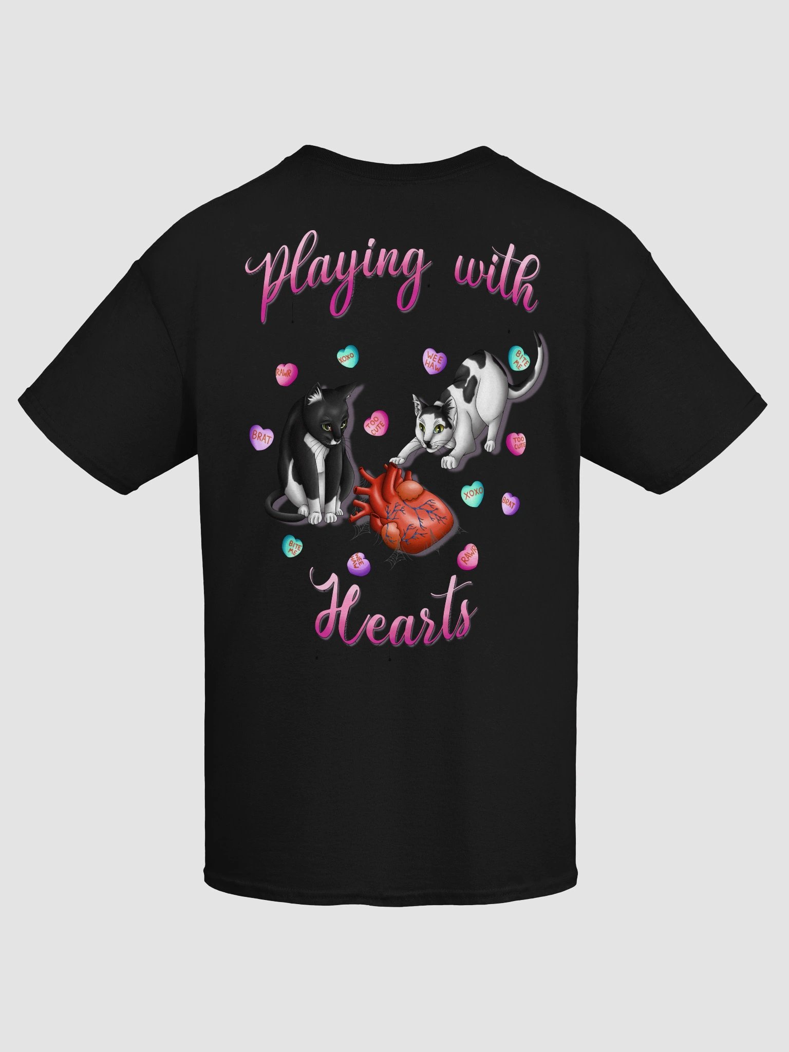 Playing With Hearts - T-shirt (White) product image (1)