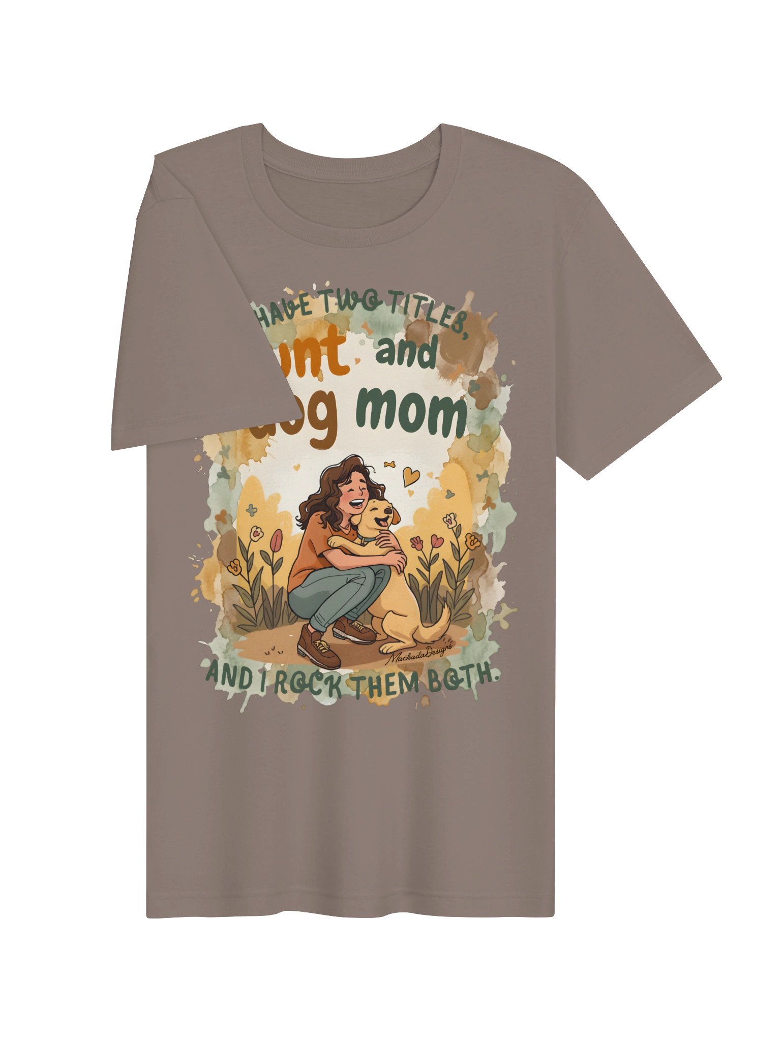Aunt and Dog Mom Tee product image (103)