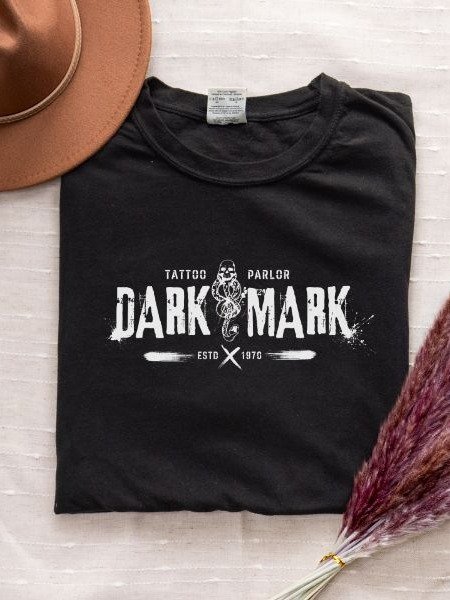 Dark Mark Tattoo Parlor Halloween Punk Grunge Shirt product image (7)