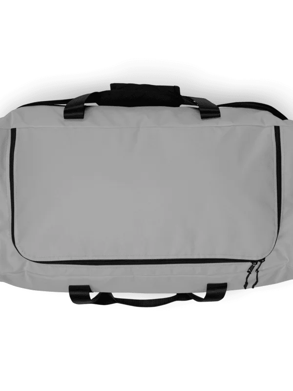 Minimal Gray All-Over Print Duffle Bag product image (11)