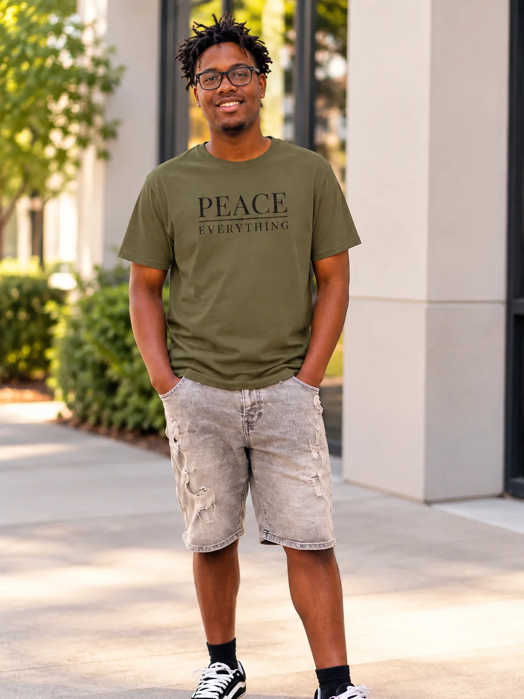 Peace Over Everything Minimalist Tee product image (1)