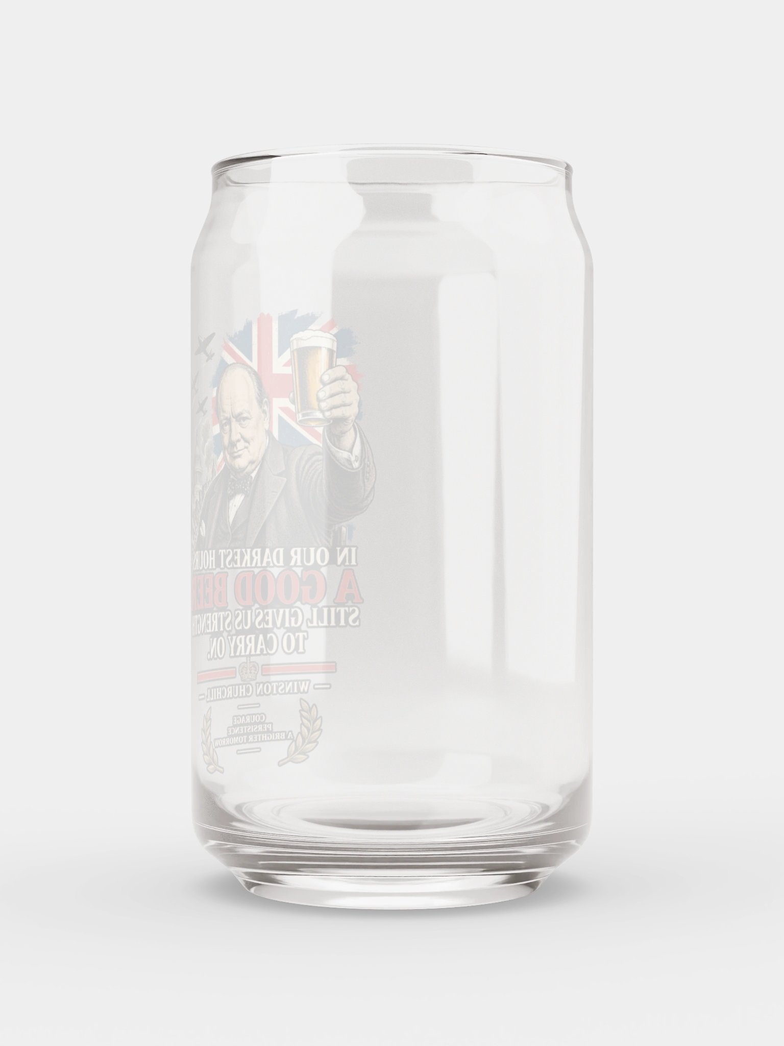 Churchill “A Good Beer” WWII Beer Glass product image (8)